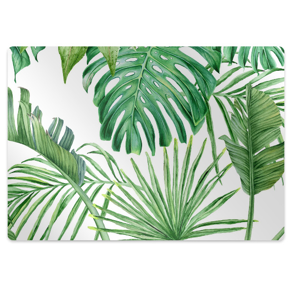 Tapete para escritório Palmeira e Monstera