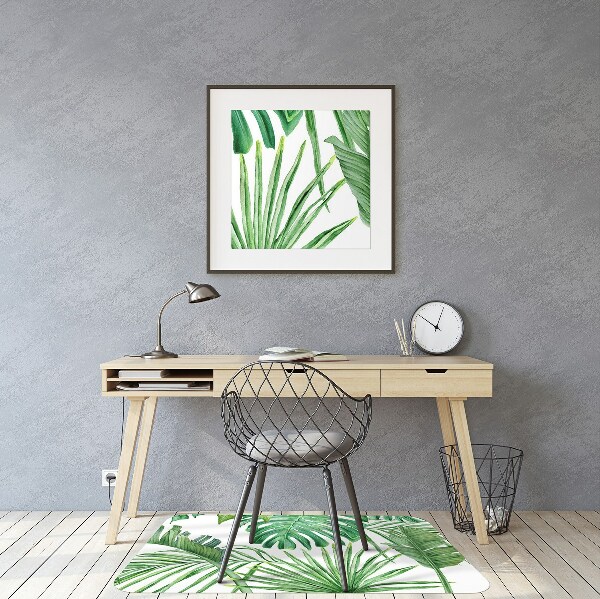 Tapete para escritório Palmeira e Monstera