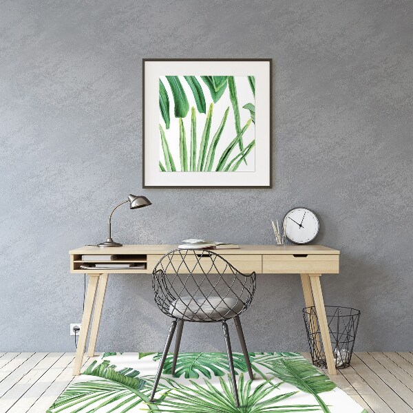 Tapete para escritório Palmeira e Monstera