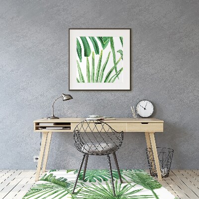 Tapete para escritório Palmeira e Monstera