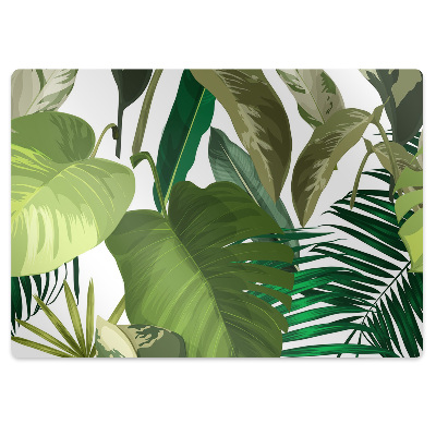Tapete para escritório Folhas tropicais