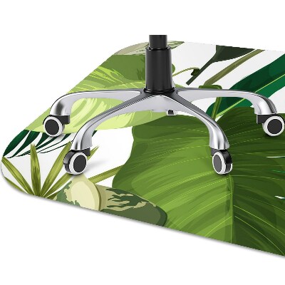 Tapete para escritório Folhas tropicais
