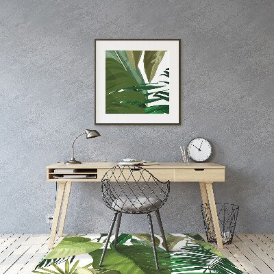 Tapete para escritório Folhas tropicais