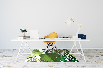 Tapete para escritório Folhas tropicais