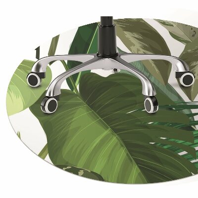 Tapete para escritório Folhas tropicais