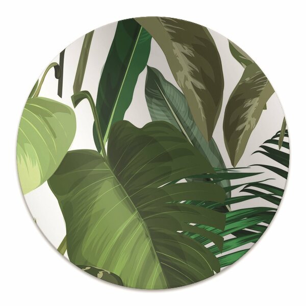 Tapete para escritório Folhas tropicais