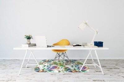 Tapete para escritório Flores coloridas