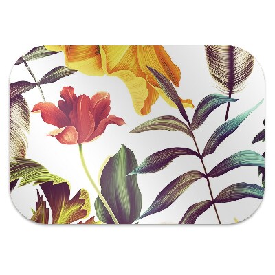 Tapete escritório Flores tropicais