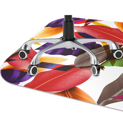 Tapete para cadeira de escritório Folhas coloridas