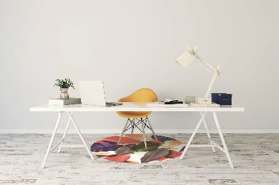 Tapete para cadeira de escritório Folhas coloridas