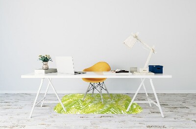 Tapete para cadeira de escritório Folhas verdes