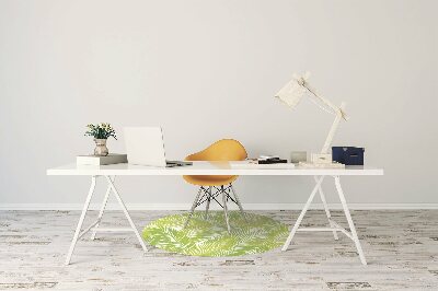 Tapete para cadeira de escritório Folhas verdes