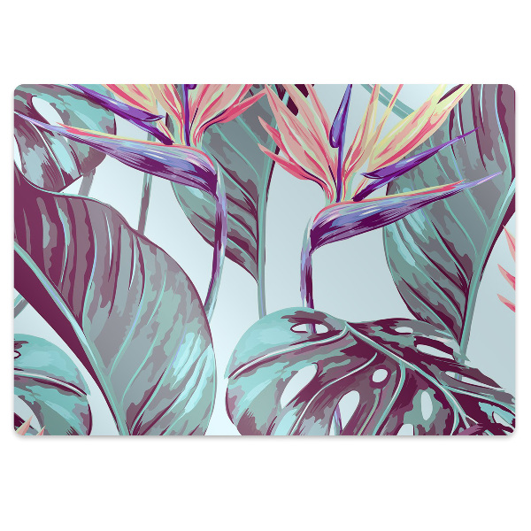 Tapete para escritório Folhas tropicais