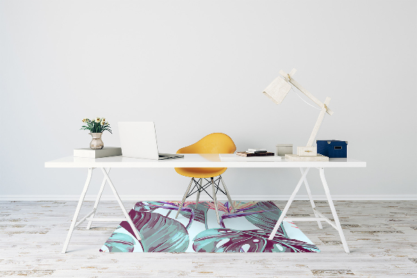 Tapete para escritório Folhas tropicais