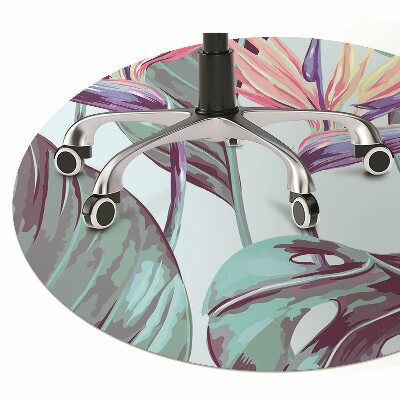 Tapete para escritório Folhas tropicais