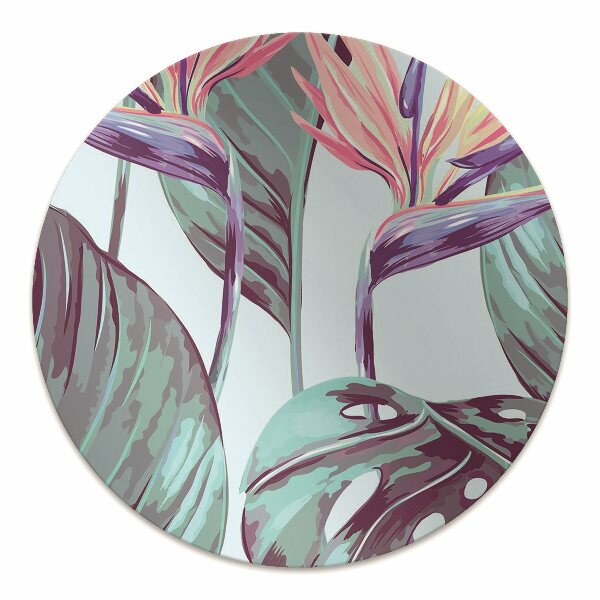 Tapete para escritório Folhas tropicais