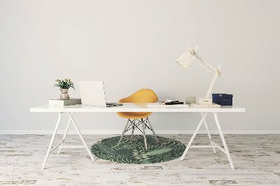 Tapete para cadeira de escritório Folhas de palmeira