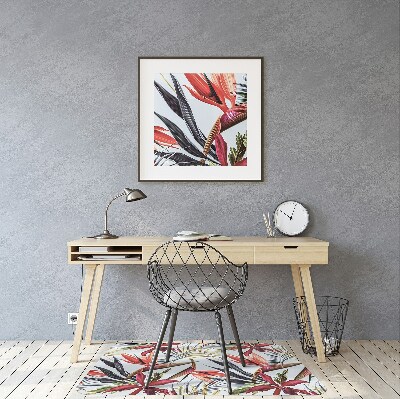 Tapete para escritório Flores em tons pastel