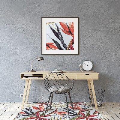 Tapete para escritório Flores em tons pastel