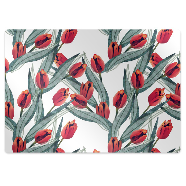Tapete escritório Tulipas