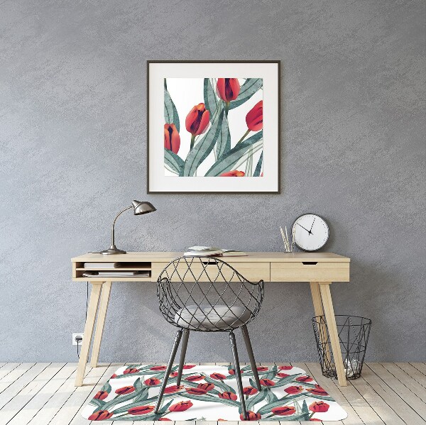 Tapete escritório Tulipas