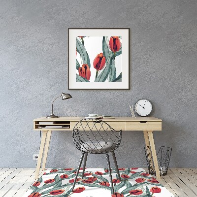 Tapete escritório Tulipas