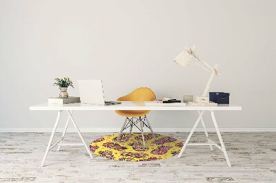 Tapete para cadeira de escritório Abacaxis rosa