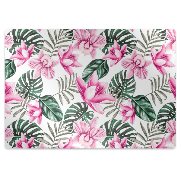 Tapete para cadeira de escritório Jardim Rosa