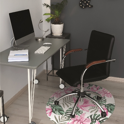 Tapete para cadeira de escritório Jardim Rosa