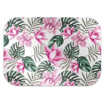 Tapete para cadeira de escritório Jardim Rosa