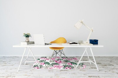 Tapete para cadeira de escritório Jardim Rosa