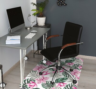 Tapete para cadeira de escritório Jardim Rosa