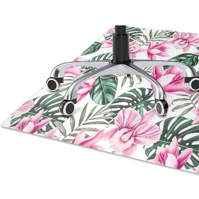 Tapete para cadeira de escritório Jardim Rosa