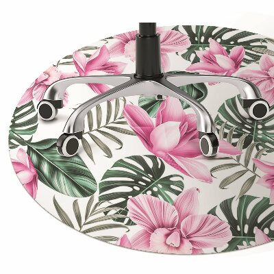 Tapete para cadeira de escritório Jardim Rosa