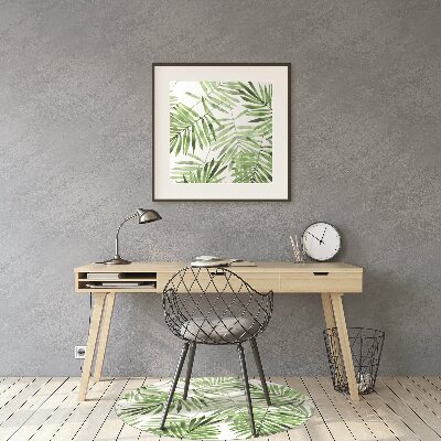 Tapete escritório Folhas de aquarela