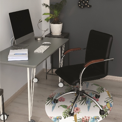 Tapete escritório Papagaios e Flores
