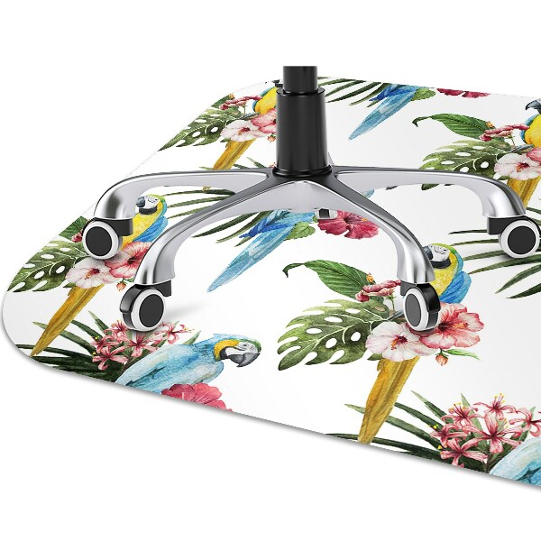 Tapete escritório Papagaios e Flores