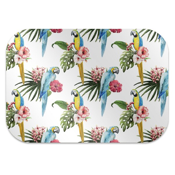 Tapete escritório Papagaios e Flores
