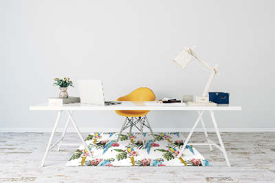 Tapete escritório Papagaios e Flores