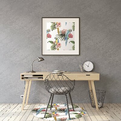 Tapete escritório Papagaios e Flores