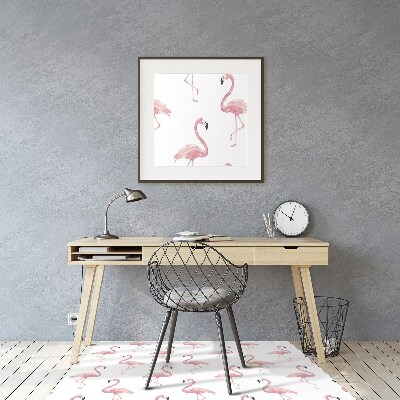 Tapete escritório Flamingos