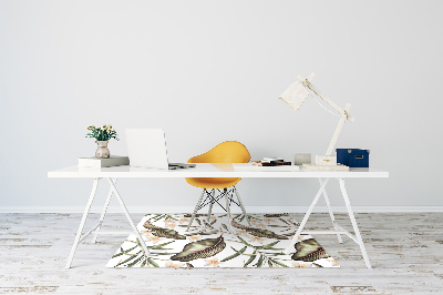 Tapete para cadeira de escritório Folhas e flores