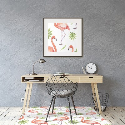 Tapete escritório Flamingos