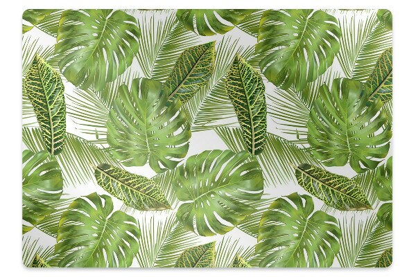 Tapete para escritório Folhas tropicais
