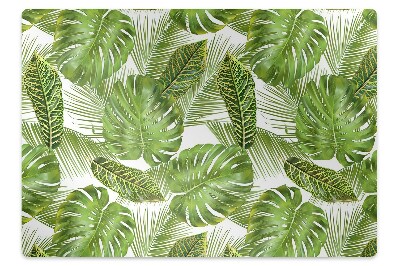 Tapete para escritório Folhas tropicais