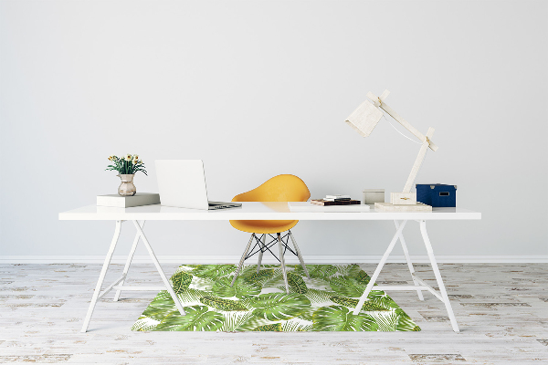 Tapete para escritório Folhas tropicais