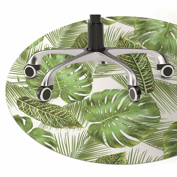 Tapete para escritório Folhas tropicais