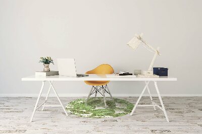 Tapete para escritório Folhas tropicais
