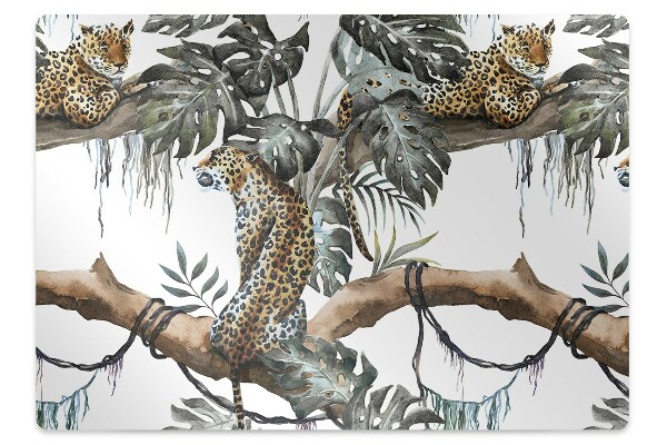Tapete escritório Leopardos em um galho