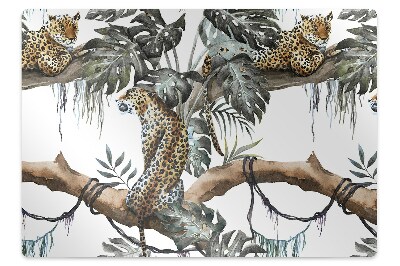 Tapete escritório Leopardos em um galho